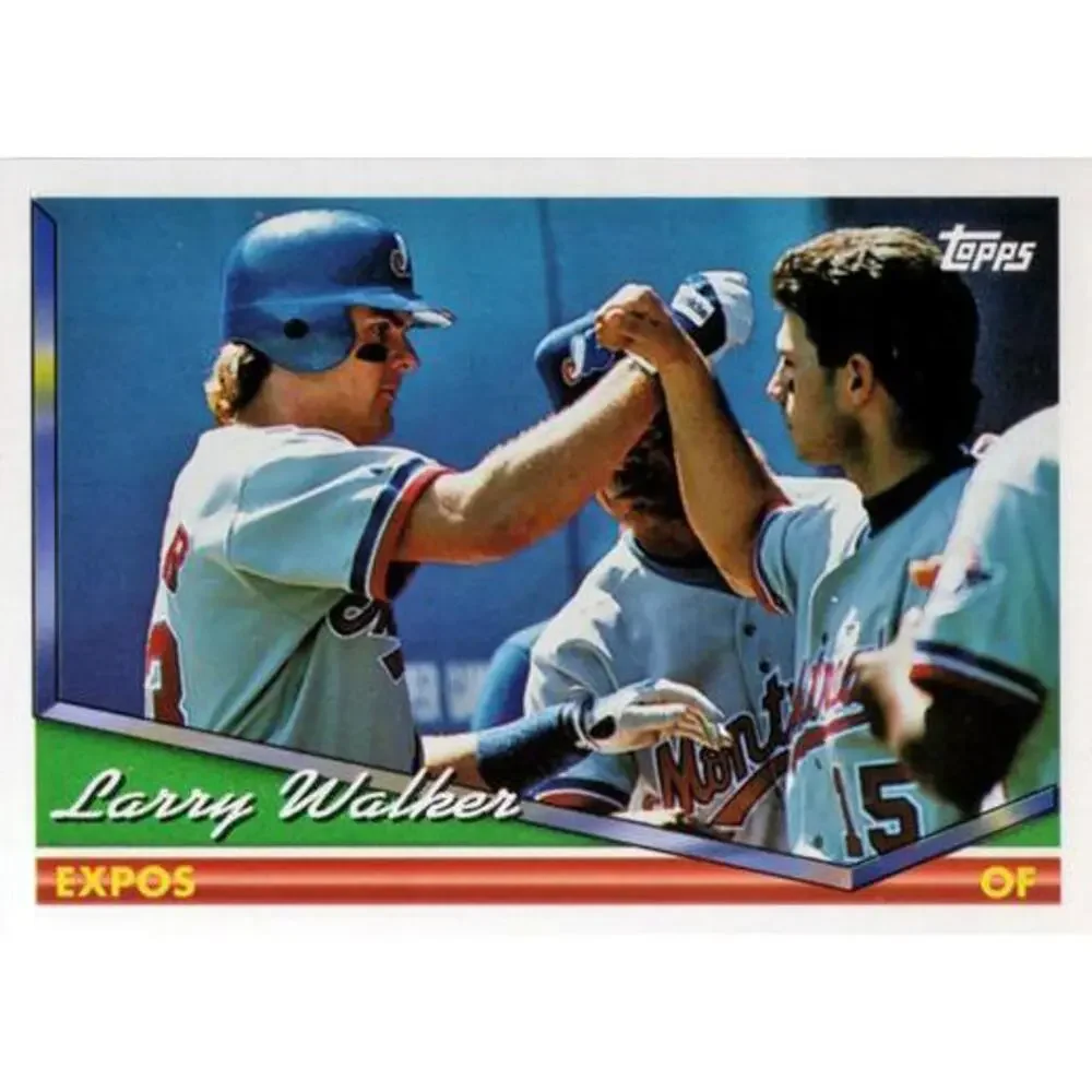 1994 Topps Larry Walker # 230 Montreal Expos